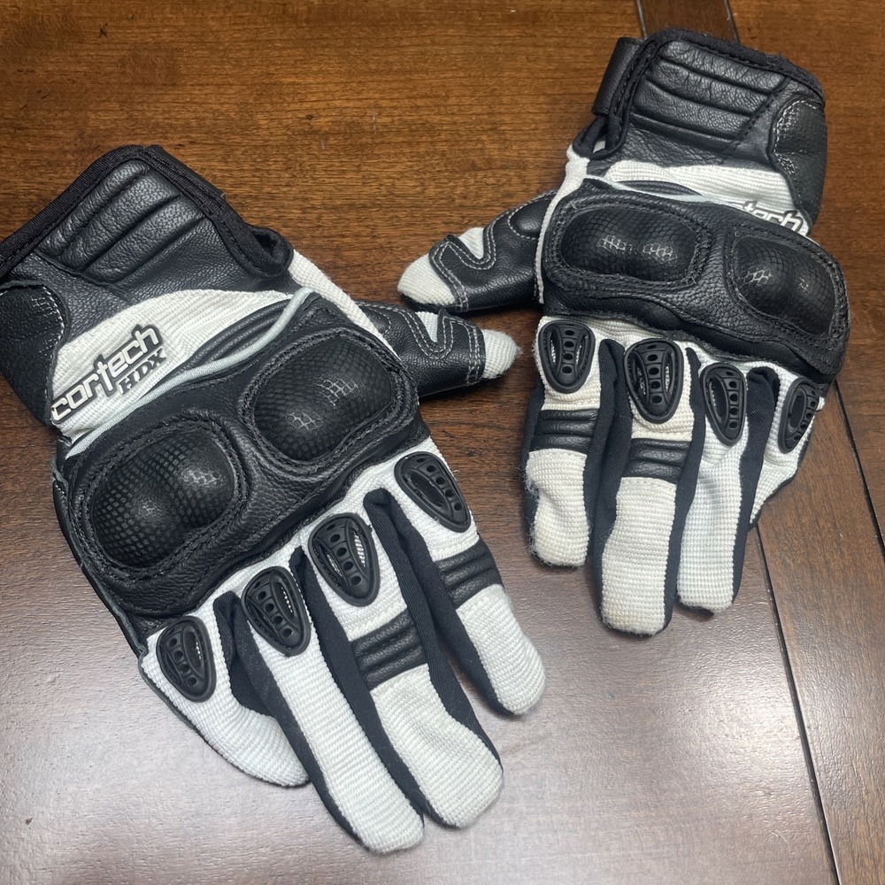 Cortech HDX 2 Black/White ladies S 5-8 Textile Motorcycle Gloves
